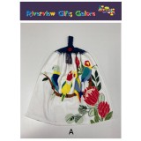 Crochet Top Hand Towel / Tea Towel -  Parrots Crochet Top Hand Towel / Tea Towel -  Parrots